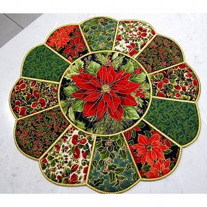 How to make In the hoop Christmas Placemat 2