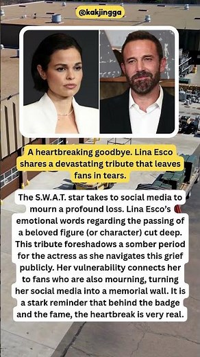 Lina Esco's HEARTBREAKING Tribute 💔😢 RIP Message #LinaEsco