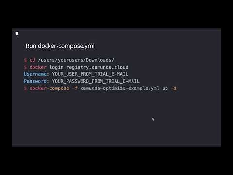 Getting Started: Camunda Optimize on Docker