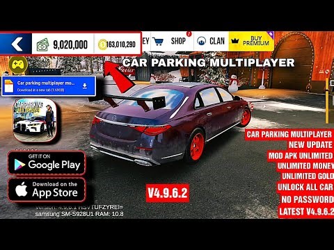 Car parking multiplayer new update v4.9.6.2 mod apk unlimited money unlimited gold unlock all