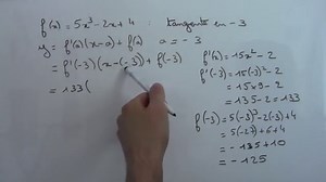 Exercices sur la dérivée