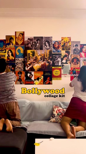 🎥 Bollywood Posters in Your Home! Featuring Legendary Actors, Iconic Dialogues & Classic Movies in a colorful aesthetic style art. This art of Bollywood's golden era, will not just bring style, but stories to your space. 🦋 Iconic Bollywood Art 💎 Printed on High-quality A4 paper. 🛒 Free Shipping all over India. #bollywood #roomdecor #vintage #retro | Froheyo