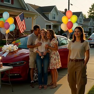 My Parents Threw A Car Reveal Party For My Sister, Then Told Me, “We’ll Do Something Small For You,” And That One Little Word Finally Broke Me. When they pulled the tarp off my sister’s brand-new white Range Rover in the middle of our suburban Ohio driveway, it felt less like a birthday and more like a red-carpet event. Music blasting like a TikTok clip on loop, pink and silver balloons tied to the mirrors, a giant bow on the hood, and a bakery cake with her name written in gold like she’d just 