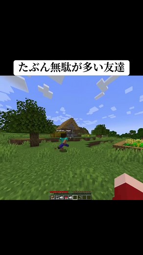 無駄が多い友達とマイクラの楽しさ