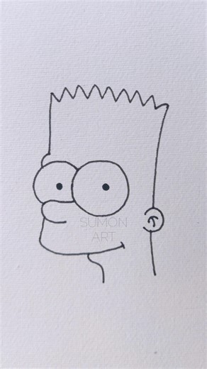 Bart Simpson Drawing || #shorts #art #youtubeshorts #trending #viral