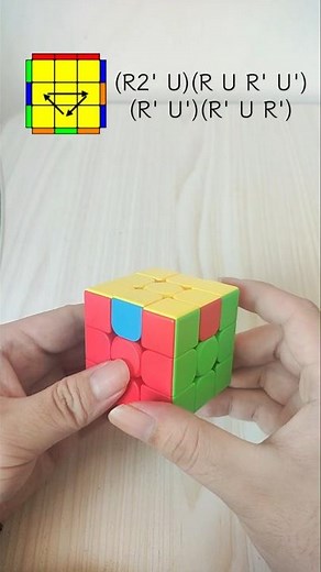 Learn To Solve A Rubik's Cube 3x3 In 20 Seconds (CFOP-PLL-U2) #rubikscube #speedcubing