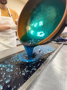 Amazing Fizzy Blue Hard Candy 💙🍭 Original Candy Making in New York 🗽 | Hercules Candy Co