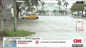 Storm surge from Hurricane Idalia fills streets of Gulfport
