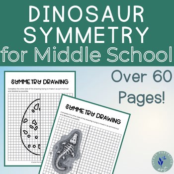 Dinosaur Lines of Symmetry Activity Math or Art Center Activities