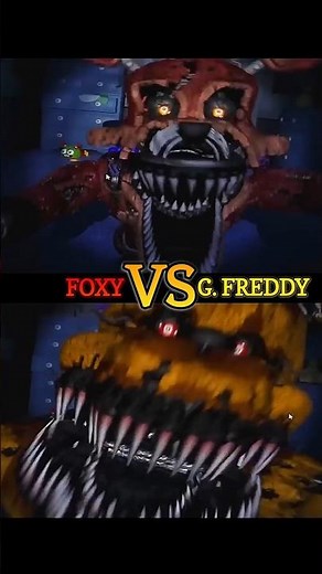 FOXY vs G. FREDDY 😱 #fnaf #horror
