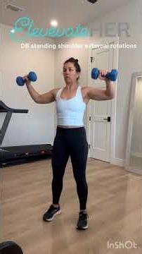 Dumbbell standing shoulder external rotation