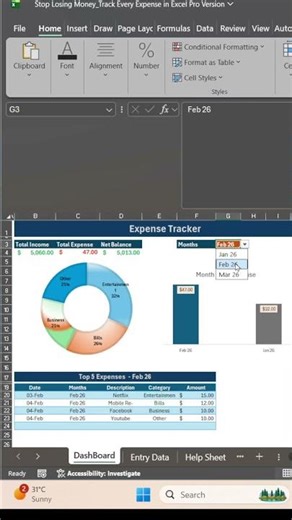 Stop Losing Money_Track Every Expense in Excel Free version