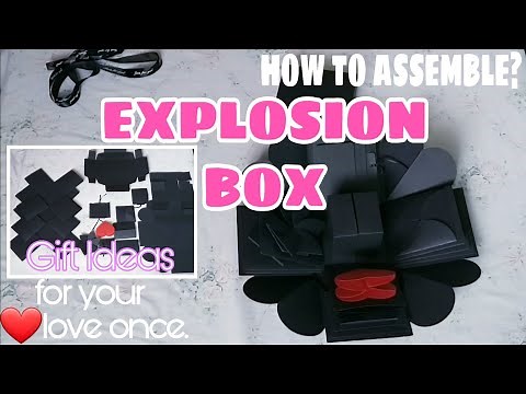 Explosion Box Tutorial | Gift Ideas for Boyfriend or Girlfriend | for Anniv. Monthsary or Birthday