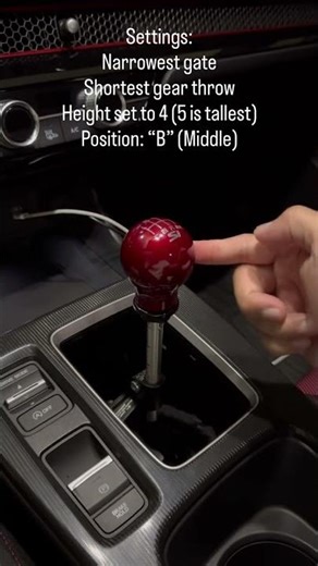 ‪@ACUiTYinstruments‬ 11th gen Civic Si 4-way adjustable performance shifter. #acuity #civic #honda