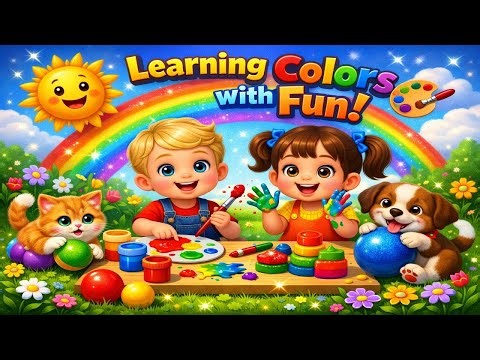 Learning Colors with Fun 🎨 | Colorful Kids Educational Video #kidslearning