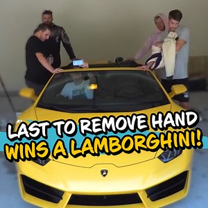 Last To Take Their Hand Off Wins A Lambo | MrBeast