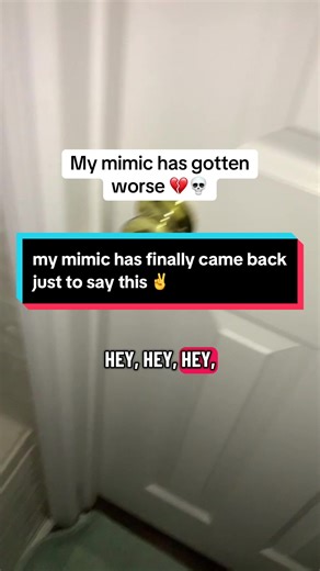 Its crazy how mimics act like this 💔😭 @.drizee @.... . .-.. .--. / -- . .-.-.- #viral #tiktok #mimic #paranormal #fyp