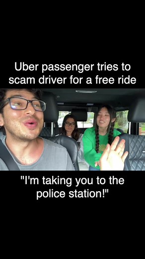 Uber Driver Takes Passengers To Police Station!