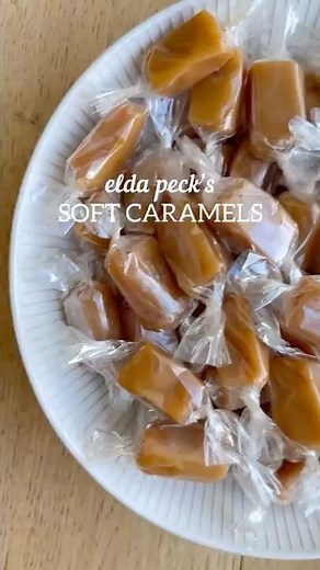 Elda Peck’s Soft Caramels! 💛 Buttery homemade caramels with hundreds of rave reviews! #glutenfree