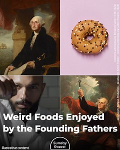 Dietary habits and customs change slowly, but when we look back a couple of hundred years, the changes are obvious. 🍲It’s unlikely that the meals enjoyed by America’s Founding Fathers would be served at the White House today. 🇺🇸 Not because they were bad, but because they sound pretty unusual by today’s standards. Here are some choice dishes: | Sunday Roast