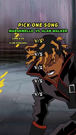 MARSHMELLO VS ALAN WALKER 🎶 | Pick One Song | Most Streamed Songs Battle