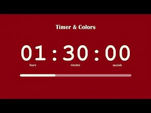⏳ 1 Hour 30 Minute Timer / 🍎 Aural Carmine Aesthetic Countdown