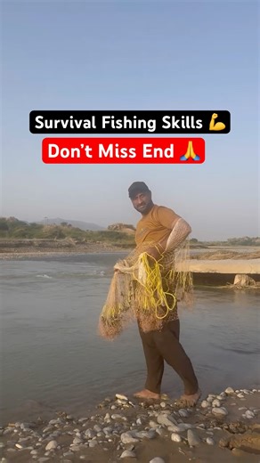 Primitive Fishing Techniques 🌊 | River Side Fish Hunting for Survival
