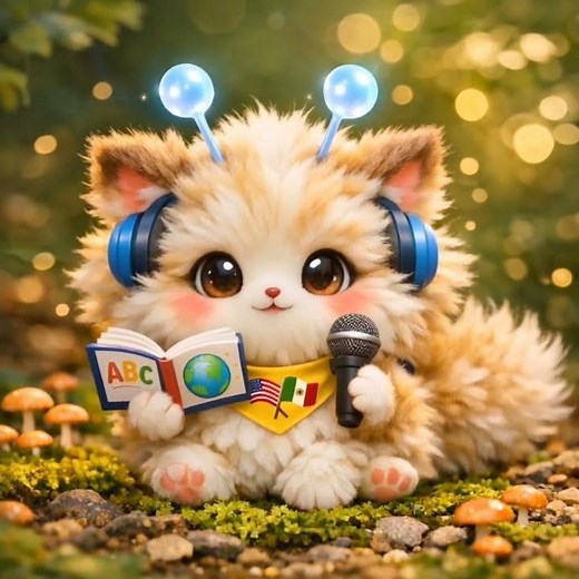 Cute Fluffy Teacher Explains Simple Past Tense