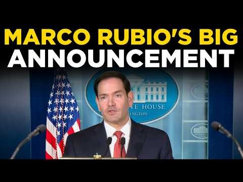 US NEWS LIVE | Marco Rubio's Big Announcement Reveals Major Changes For Press Conference