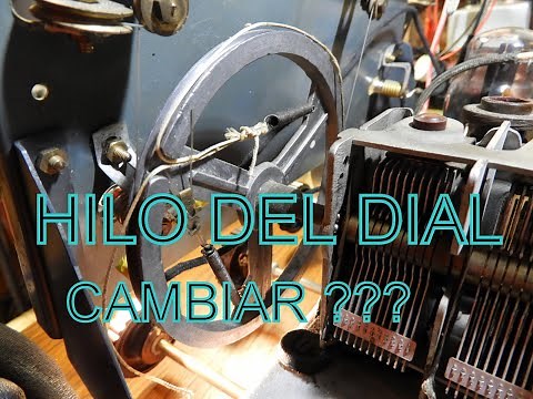 CAMBIO HILO DEL DIAL RADIO ANTIGUA. How to install a dial thread on an old radio?
