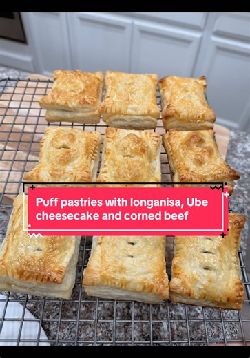 Delicious Ube Cheesecake Puff Pastries for Spring Break