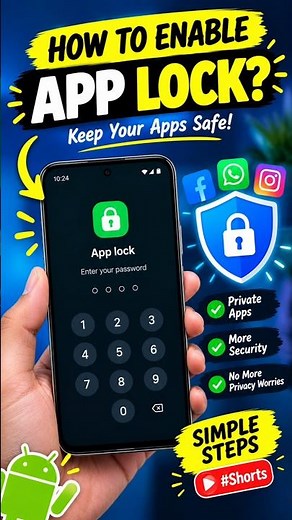 How to Enable App Lock on Android 🔒📱 | Protect Your Apps! #Shorts