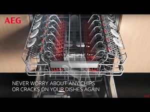 ComfortRails animation, always gentle on dishes, AEG, Dishwasher