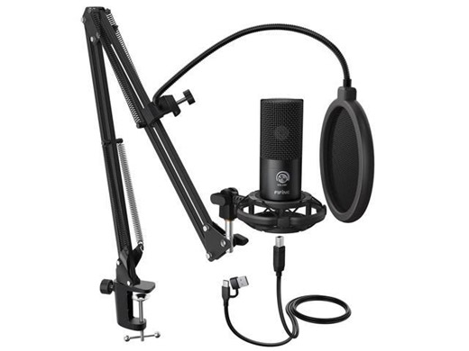 Studio Condenser USB Microphone Computer PC Microphone Kit with Adjustable Boom Arm Stand Shock Mount for Instruments Voice Overs Recording Podcasting YouTube Vocal Gaming Streaming-T669 - Newegg.com