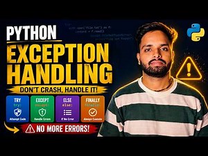 Python Exception Handling Complete Tutorial in Hindi | try, except, else, finally, raise