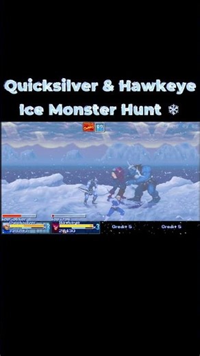 Quicksilver & Hawkeye vs Ice Monsters ❄️ | Marvel OpenBOR Short
