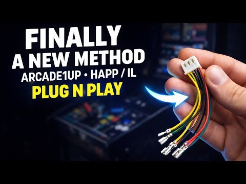 NEW 2026 Arcade1Up Plug-N-Play Mod — EASIEST Happ & IL Upgrade EVER (No Soldering!)