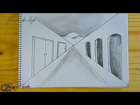 Vanishing point. Easy drawing - How to draw with 1 vanishing point Easy drawing of a city with pe...