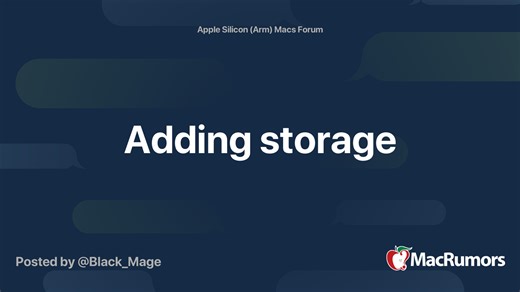 Adding storage