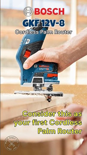Consider this as your first Cordless Palm Router: Bosch GKF 12V-8 with a Compact & Ergonomic Design