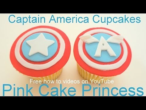 Captain America Cupcakes - How to Make Captain America Cupcakes