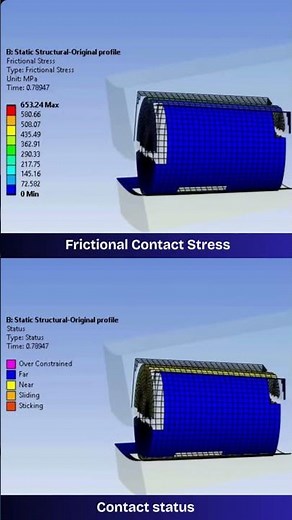 Comparable FEA Study between Straight and Crown Roller Element of Bearing