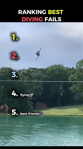 Ranking Best Diving Fails💀☠️ #diving #fails #funny