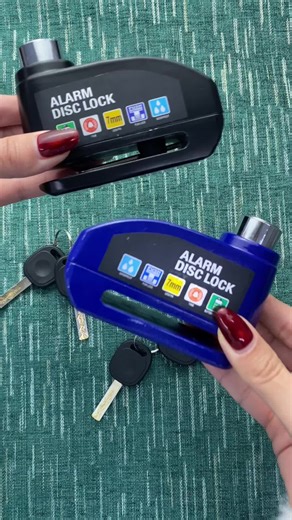 Bicycle Motorcycle Disc Brake Alarm Lock, Smart Anti-Theft Bike Lock, Security Lock, 110db Siren, Suitable for Bikes E-Bikes Motorcycles