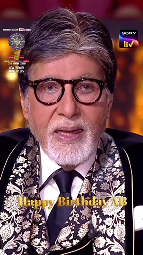 3.3M views · 148K reactions | From the hotseat to our hearts, every moment with you is pure magic.  Here’s to the legend who’s made generations smile, think, and dream a little bigger. Happy Birthday, AB! ✨ #KaunBanegaCrorepati #BigBBirthday #BirthdaySpecial #SonyLIV | Sony LIV | Facebook