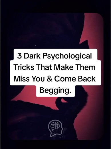 How to make a Guy Miss You. Want to get someone to miss you so much that they come crawling back? In this video, I’ll share 3 dark psychological tricks you can use to make them obsessed and begging for your attention. These tactics will have their minds spinning and craving you like never before. Curiosity, unanswered questions, and the power of withholding will work in your favor. Watch now to learn how to use psychology to make them chase you! If you enjoyed this, don't forget to comment