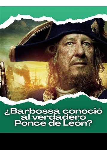 ¿Barbossa conoció al verdadero Ponce de León? ¿Y si te dijera que Héctor Barbossa sí conoció a Ponce de León... pero no fue como todos imaginan? 👀🏴‍☠️ Esta es una de las historias más oscuras y menos conocidas del universo canon de Piratas del Caribe. Una aventura que ocurre mientras el Perla Negra aún estaba maldito y que conecta directamente con la legendaria Fuente de la Juventud. Y el giro del final... cambia por completo todo lo que creías saber sobre Ponce de León. 😱 ¿Ya conocías esta h