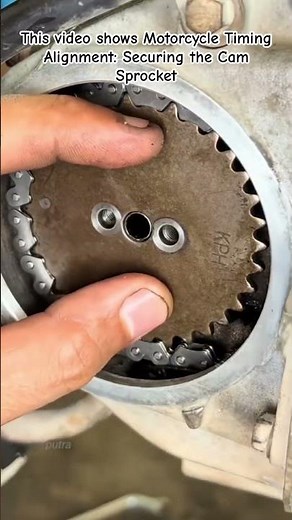 Motorcycle Timing Alignment #MotorcycleRepair #EngineTiming #CamSprocket #BikeMaintenance