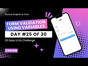 Form Validation Using Variables Figma | UI UX Design Figma | Top Animations Day 25