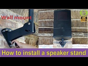 How to install a wall mounted speaker stand - step by step